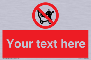 Custom No Climbing on Trolley Sign